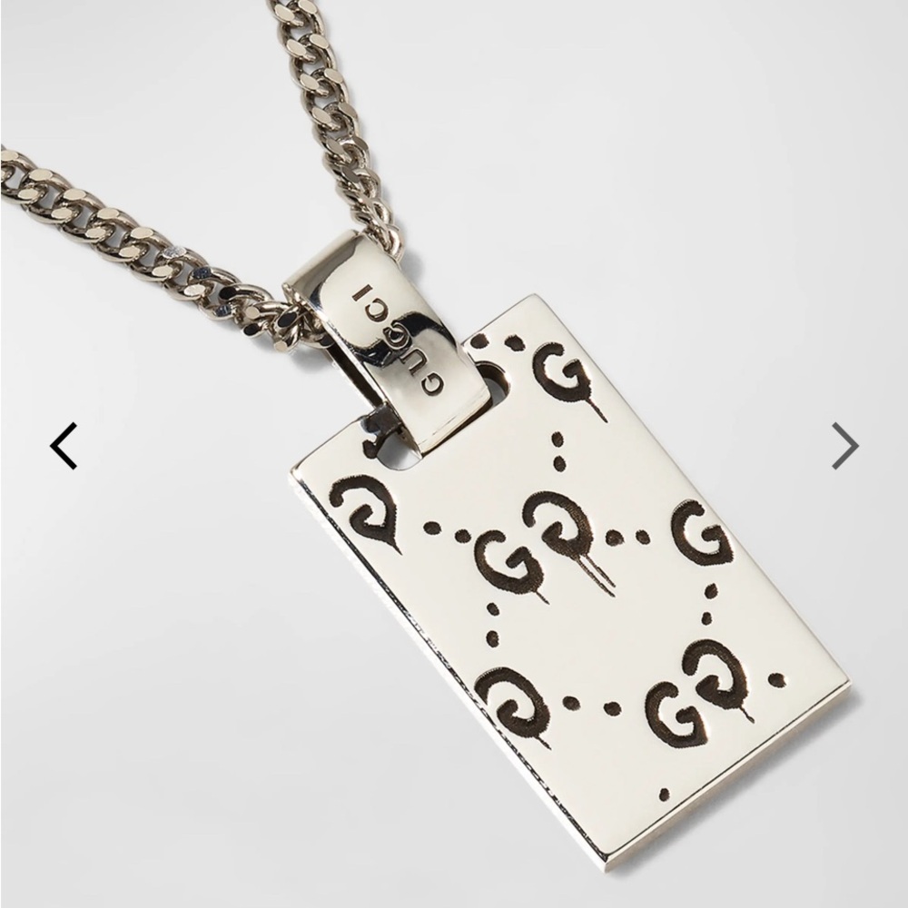 NWT GUCCI Dog Tag Necklace